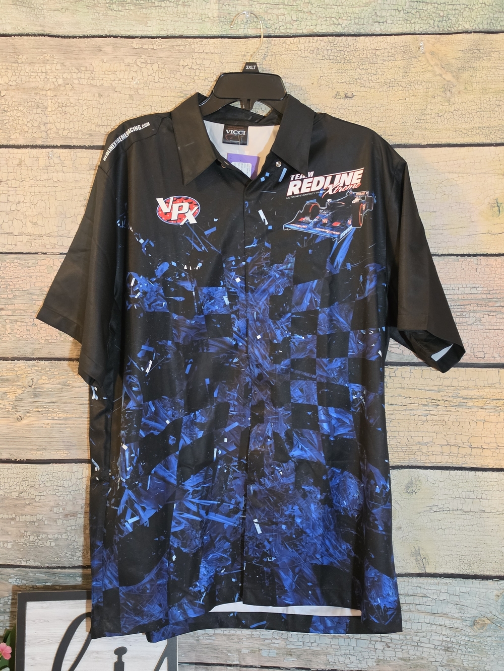 Team Redline Racing Black & Blue Performance  Shirt